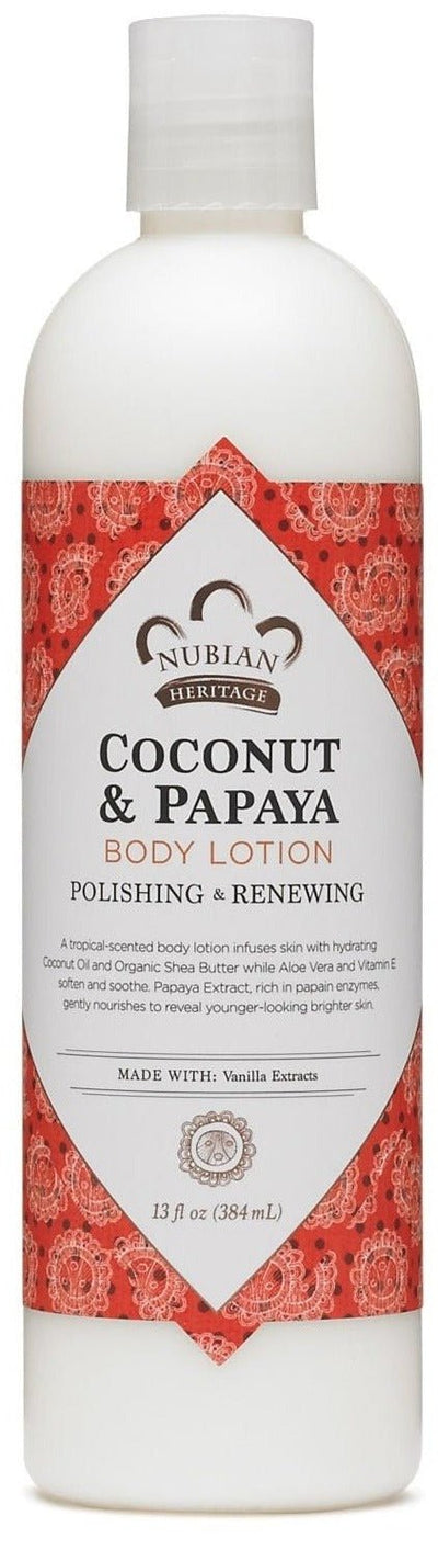 Nubian Lotion Coconut & Papaya 13 Fz - MeStore - NUBIAN HERITAGE