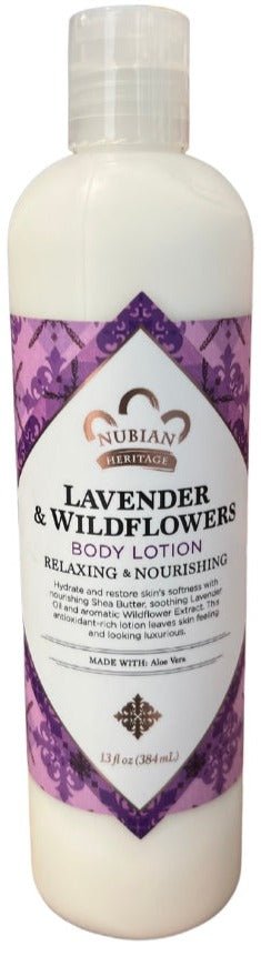 Nubian Lotion Lavender & Wild Flowers 13 Fz - MeStore - NUBIAN HERITAGE