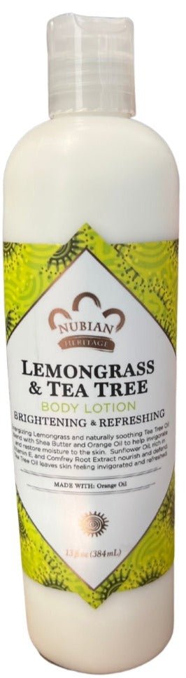 Nubian Lotion Lemongrass & Tea Tree 13 Fz - MeStore - NUBIAN HERITAGE