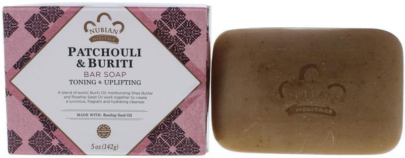 Nubian Patchouli And Buriti Bar Soap 5oz - MeStore - NUBIAN HERITAGE