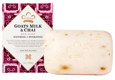 Nubian Soap Bar Goats Mlk Chai 5 Oz - MeStore - NUBIAN HERITAGE