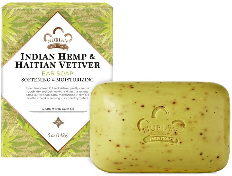 Nubian Soap Bar Indian Hmp Vetiver 5 Oz - MeStore - NUBIAN HERITAGE