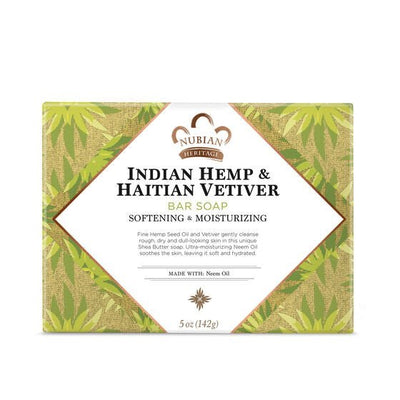 Nubian Soap Bar Indian Hmp Vetiver 5 Oz - MeStore - NUBIAN HERITAGE