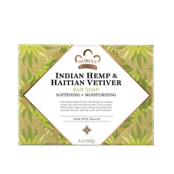 Nubian Soap Bar Indian Hmp Vetiver 5 Oz - MeStore - NUBIAN HERITAGE