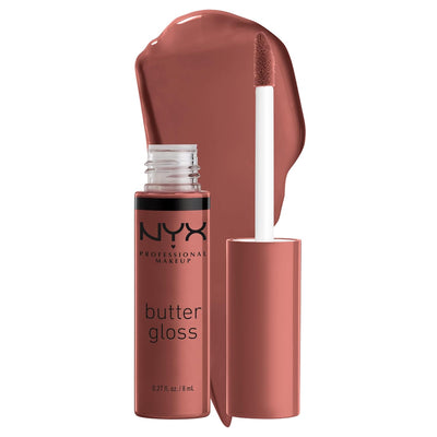 NYX PROFESSIONAL MAKEUP Butter Gloss, Non - Sticky Lip Gloss - Praline (Deep Nude) - MeStore - NYX