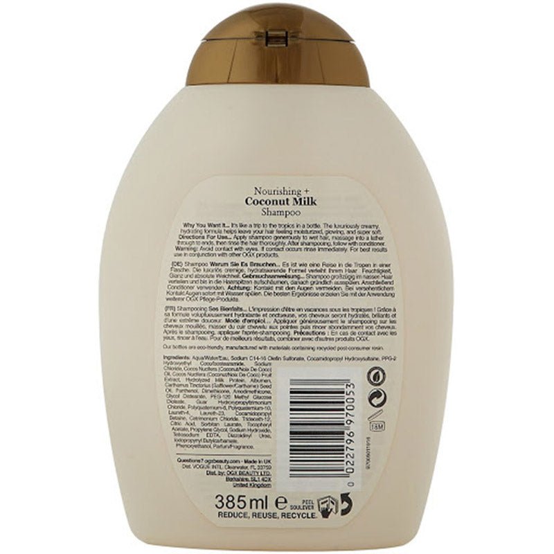 Ogx Coconut Milk Shampoo Nourishing - MeStore - OGX