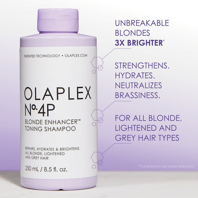 Olaplex Blonde Enhancer Toning Shampoo No. 4 250ml - MeStore - Olaplex