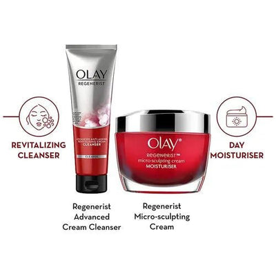 Olay Regenerist - Gift Set (Microsculpting 50gr + Cleanser 100gr) - MeStore - Olay