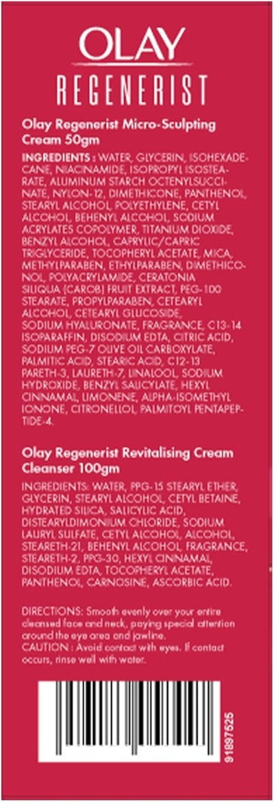 Olay Regenerist - Gift Set (Microsculpting 50gr + Cleanser 100gr) - MeStore - Olay