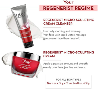 Olay Regenerist - Gift Set (Microsculpting 50gr + Cleanser 100gr) - MeStore - Olay