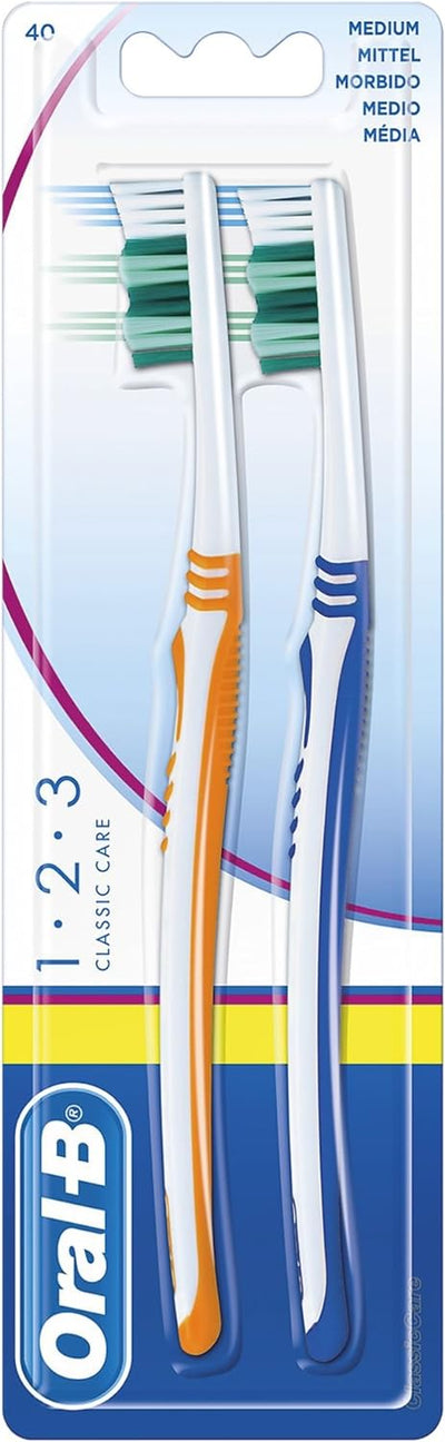 Oral B 1 - 2 - 3 Toothbrush Classic Twin - MeStore - Oral B