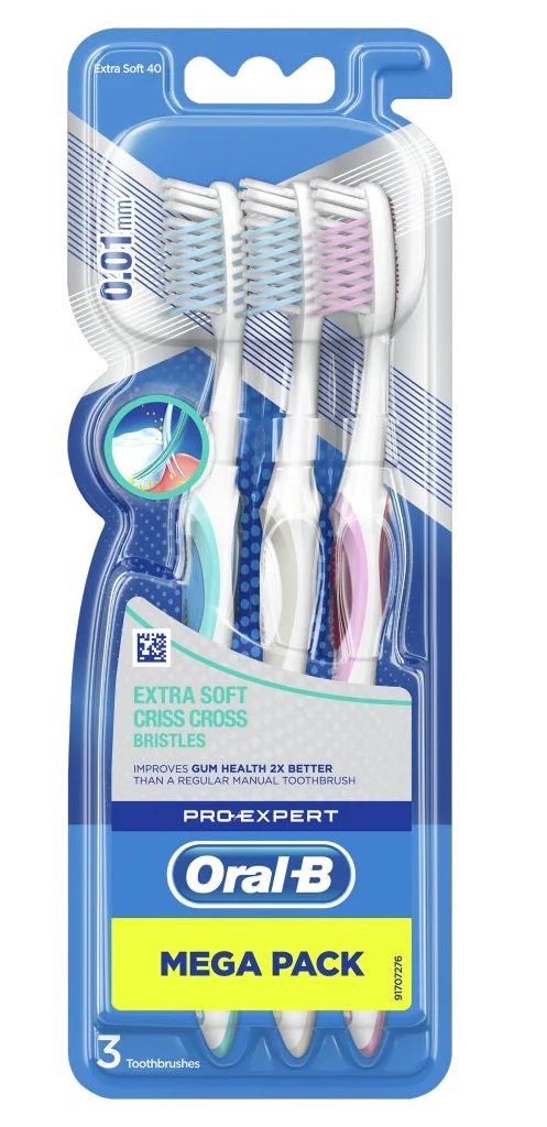 Oral B Criss Cross Extra Soft 3 Pack Toothbrush - MeStore - Oral B