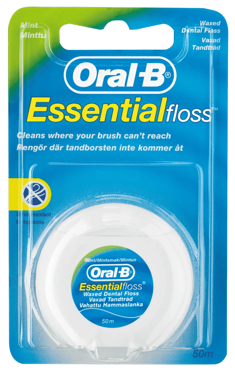 Oral B Essential Floss 50M Mint Waxed - MeStore - Oral B