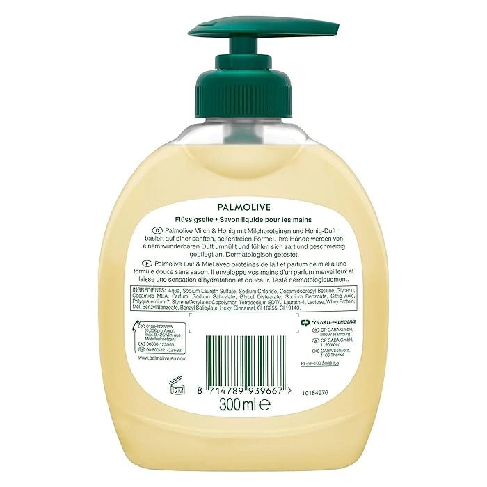 Palmolive Liquid Pump Soap 300Ml Milk & Honey - MeStore - Palmolive