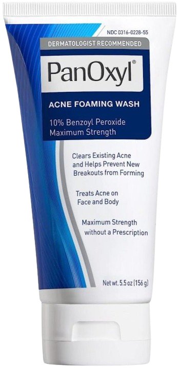 Panoxyl Acne Foaming Wash Benzoyl Peroxide 10% Maximum Strength 5.5 oz - MeStore - PanOxyl