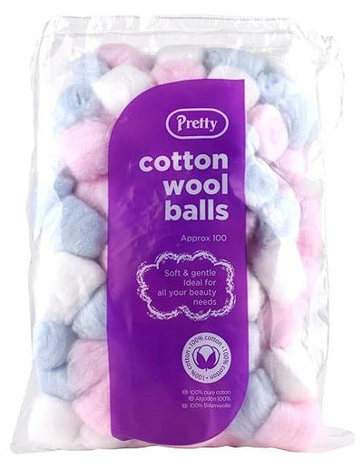 Pretty Cotton Coloured Balls 100'S - MeStore - Pretty