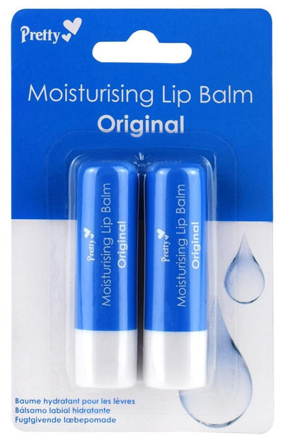 Pretty Moisturising Lip Balm Twin Pack Original - MeStore - Pretty