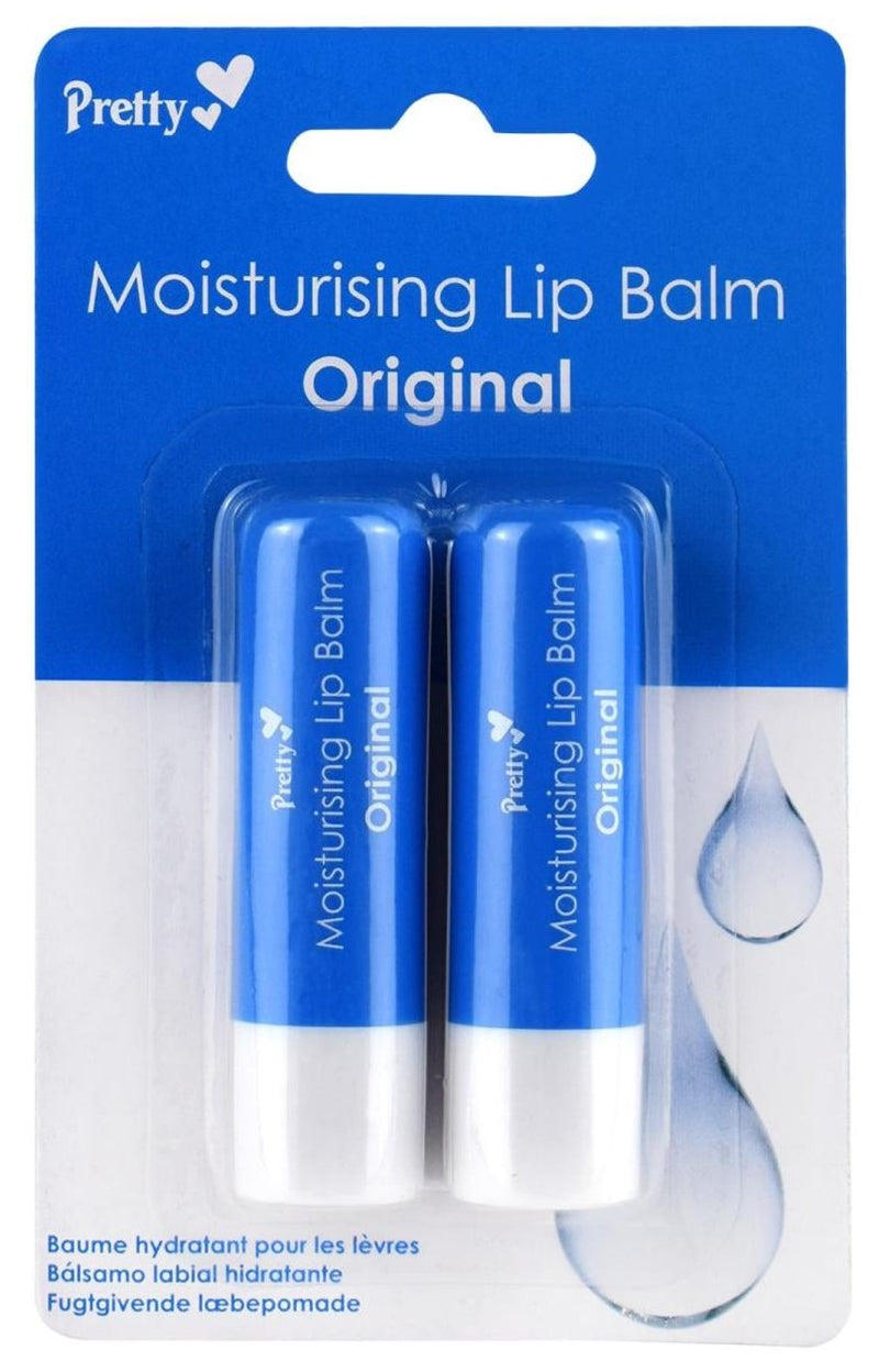 Pretty Moisturising Lip Balm Twin Pack Original - MeStore - Pretty