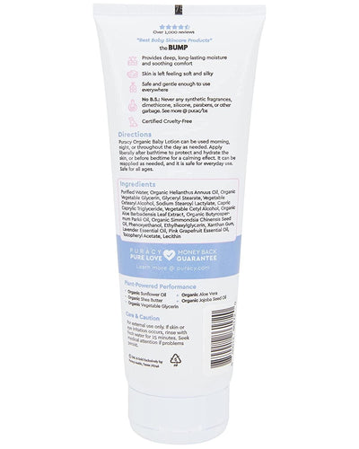 Puracy Natural baby lotion Lavender & Grapefruit 8 Fl.Oz - MeStore - Puracy