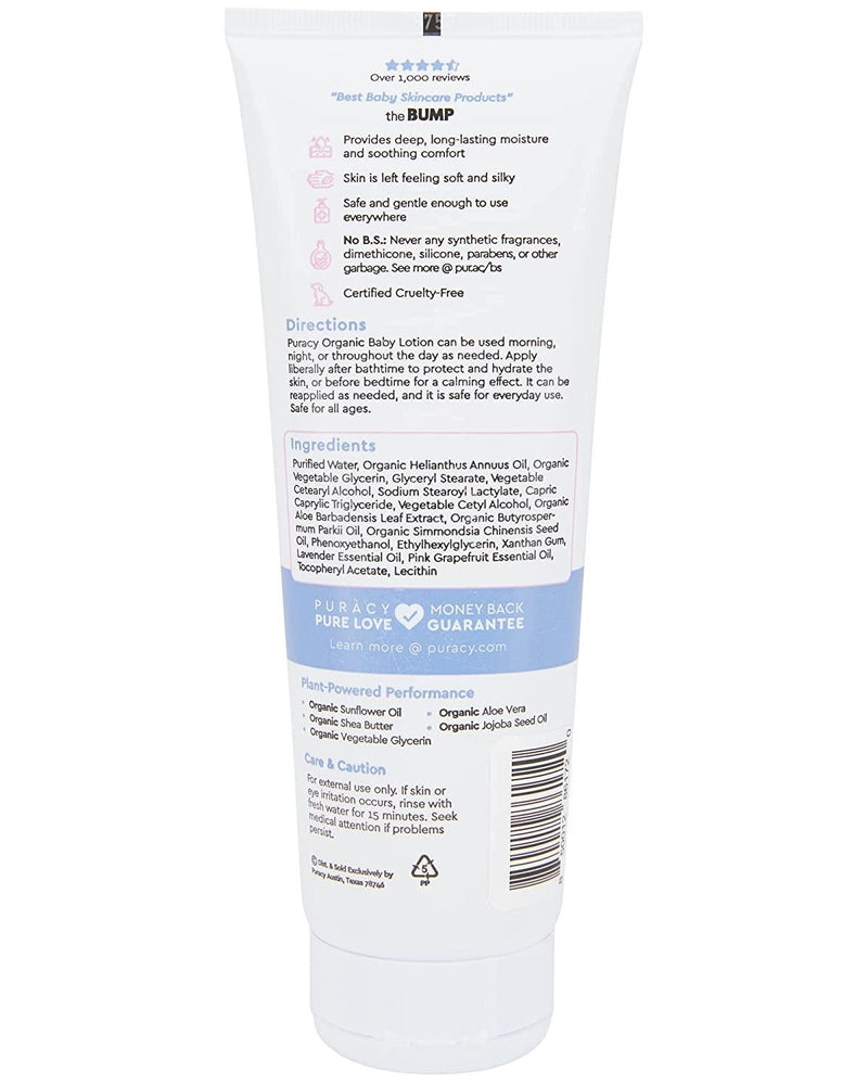 Puracy Natural baby lotion Lavender & Grapefruit 8 Fl.Oz - MeStore - Puracy