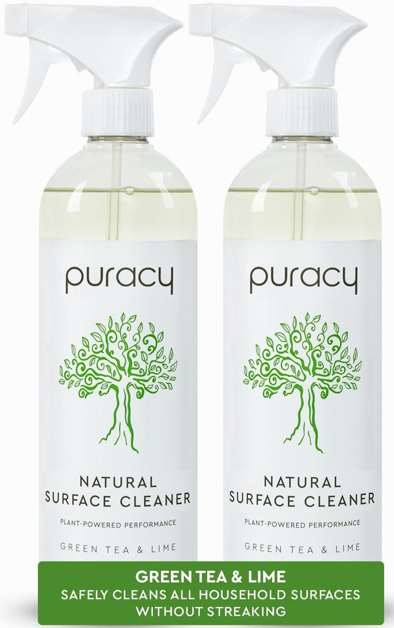 Puracy Natural Everyday Surface Cleaner Concentrate - Just Add Water - WH Green Tea & Lime / 1 Bottle (makes 16 Ounces) - MeStore - Puracy