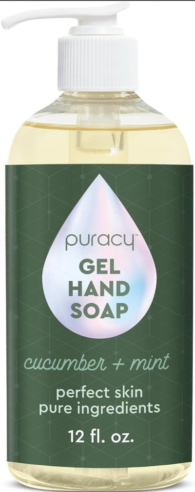 Puracy Natural Gel Hand Soap Cucumber + mint 12Fl.Oz - MeStore - Puracy