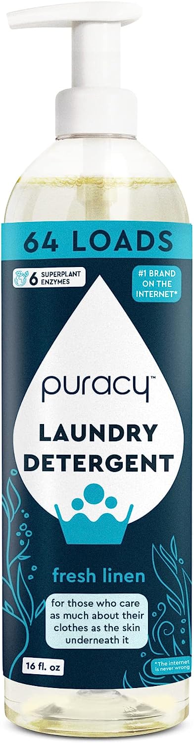 Puracy Natural Laundry Detergent Fresh linen 16 Fl.Oz - MeStore - Puracy