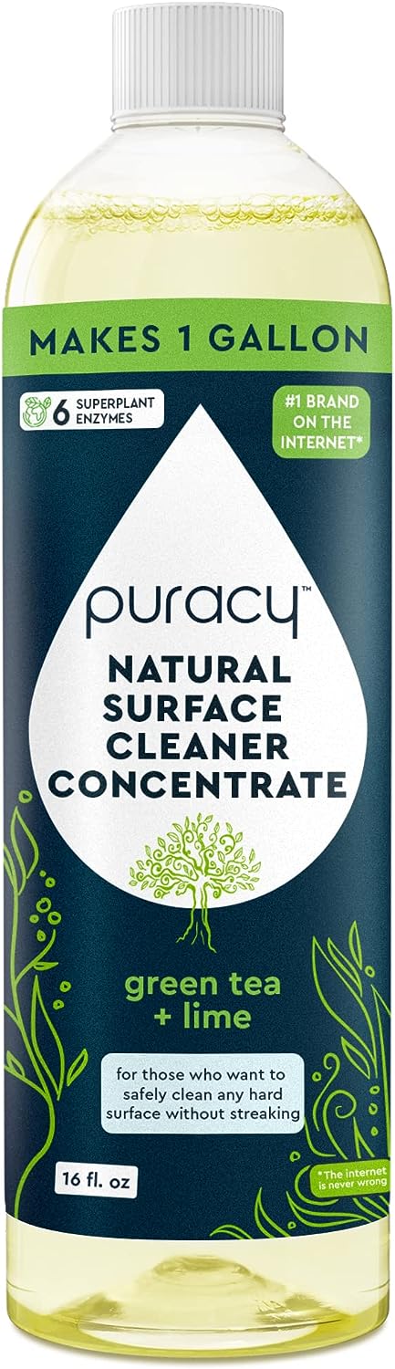 Puracy Natural Surface Cleaner Concentrate organic Green Tea and Lime 16 Fl.Oz - MeStore - Puracy