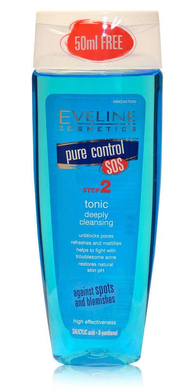 Pure Control Antibacterial Tonic Deep Cleansing 200ml - MeStore - Eveline