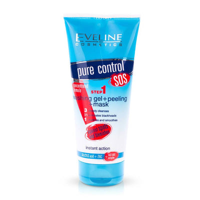 Pure Control Washing Gel+ Peeling Mask 200 Ml - MeStore - Eveline