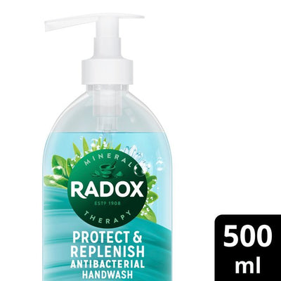 Radox Anti Bacterial Protect & Replenish 500Ml Pump Soap - MeStore - Radox