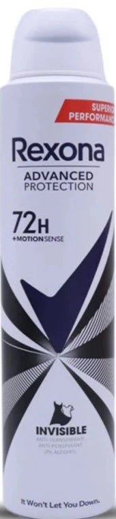 Rexona Invisible Advanced Protection Deodorant Spray - 200 ml - MeStore - Rexona