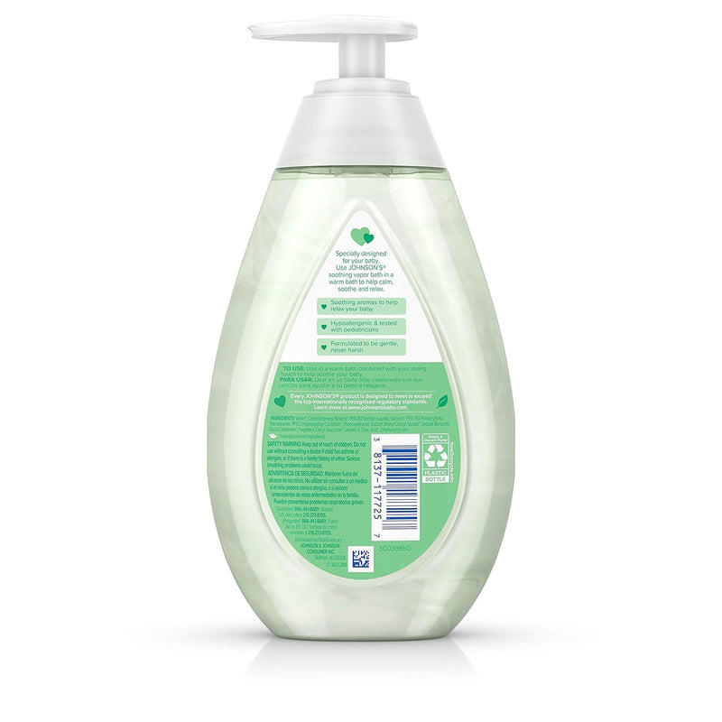 Roll over image to zoom in Johnsons Baby Soothing Vapor Bath 13.6 Ounce (400ml) - MeStore - Johnson&