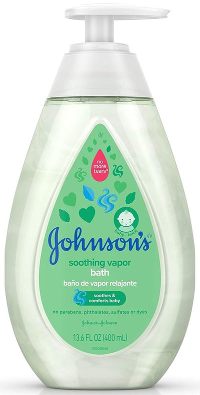 Roll over image to zoom in Johnsons Baby Soothing Vapor Bath 13.6 Ounce (400ml) - MeStore - Johnson's