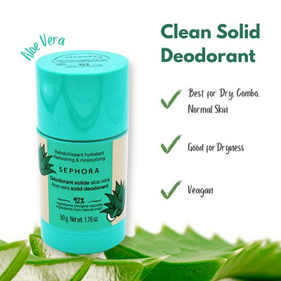 SEPHORA ALOE VERA SOLID DEODORANT 50G - MeStore - Sephora