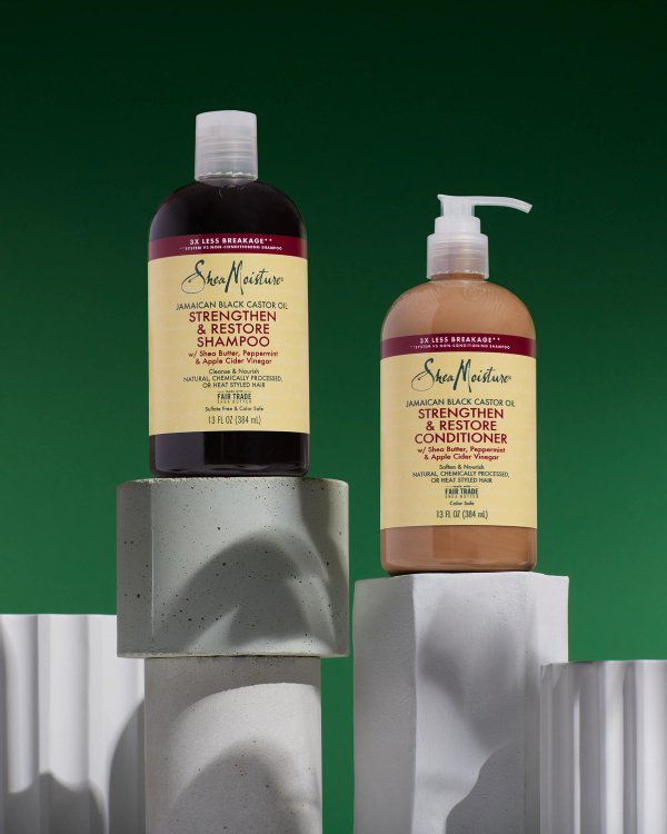 Shea Mois Jamaican Black Castor Oil Strengthen & Restore Shampoo - MeStore - Shea Moisture