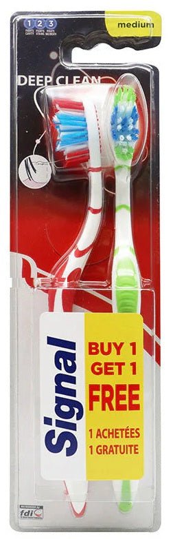 Signal Toothbrush Twin Deep Clean Medium - MeStore - Signal