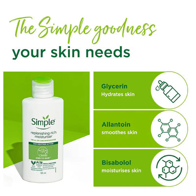 Simple Replenish Rich Moisturiser 125Ml - MeStore - Simple