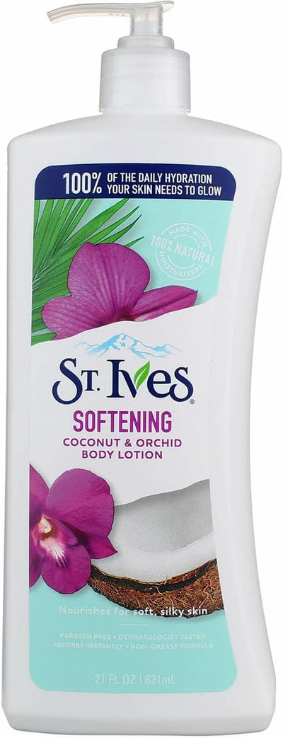 St. Ives Naturally Indugent Body Lotion, Coconut Milk and Orchid Extract, 21 Oz - MeStore - St Ives