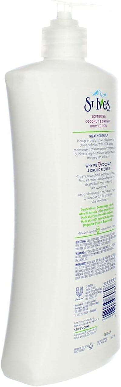 St. Ives Naturally Indugent Body Lotion, Coconut Milk and Orchid Extract, 21 Oz - MeStore - St Ives