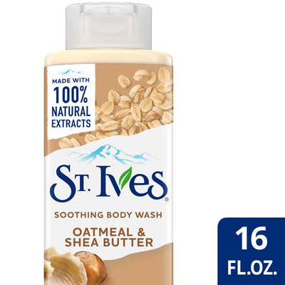 St. Ives Soothing Body Wash Moisturizing Cleanser Oatmeal & Shea Butter 16OZ - MeStore - St Ives