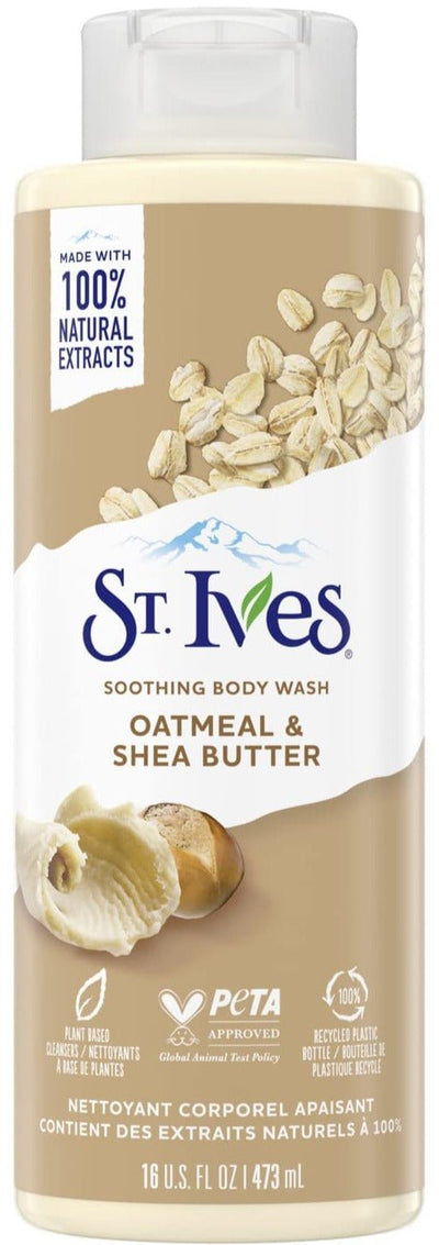 St. Ives Soothing Body Wash Moisturizing Cleanser Oatmeal & Shea Butter 16OZ - MeStore - St Ives