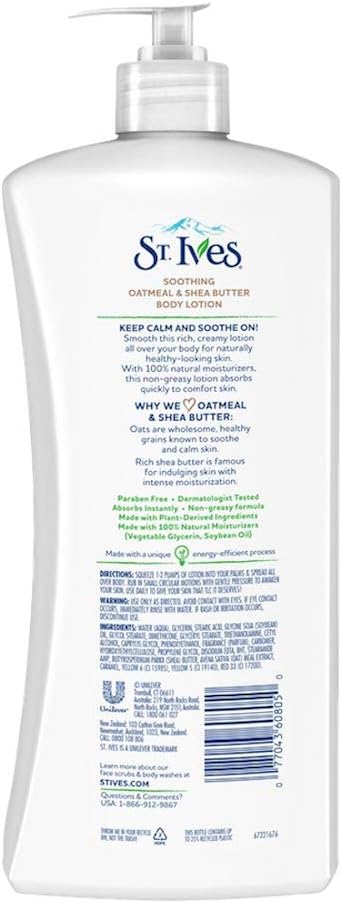 St. Ives Soothing Oatmeal & Shea Butter Body Lotion 4X21OZ - MeStore - St Ives