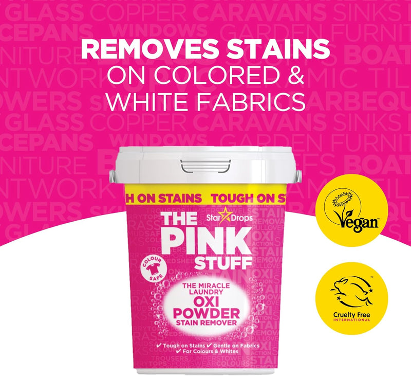 Stardrops Pink Stuff Stain Remover Powder for Colours 1kg - MeStore - Stardrops