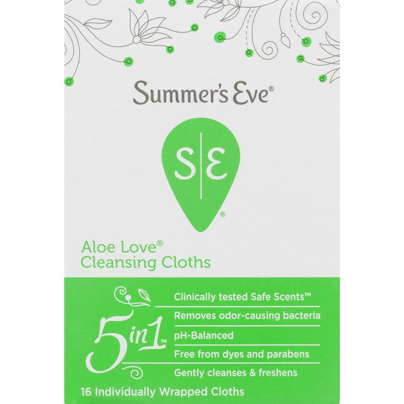 Summer Eve Aloe Love 16ct Clnsg Cloth 12 - MeStore - Summer&