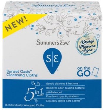 Summer's Eve 5 In 1 Sunset Oasis Cleansing Cloths 16.0 Ct - MeStore - Summer's Eve