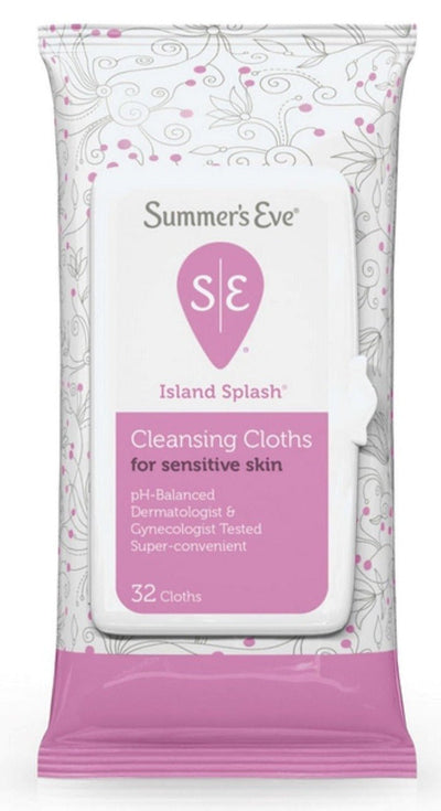 Summer's Eve Cleansing Cloths, Island Splash, 32ct - MeStore - Summer's Eve