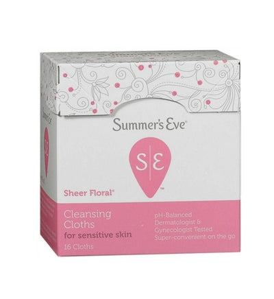 Summer's Eve Feminine Cloth, Sheer Floral, 32ct - MeStore - Summer's Eve