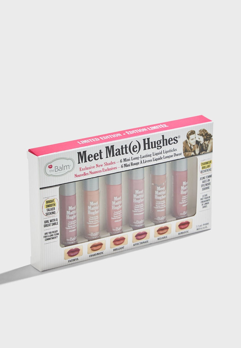 Thebalm Meet Matte Hughes Set Of 6 Mini Lipsticks Limited Edition - Vol2 - MeStore - The Balm