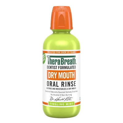 TheraBreath Dry Mouth Oral Rinse Tingling Mint 16oz - MeStore - TheraBreath